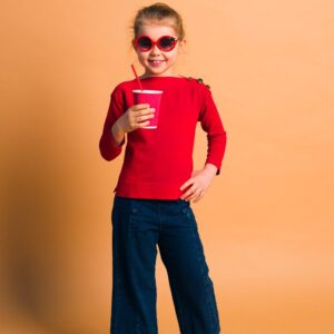 Wrinkled Tux Shirt in Navy