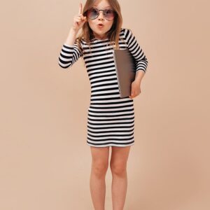 Asymmetric Dress in Black