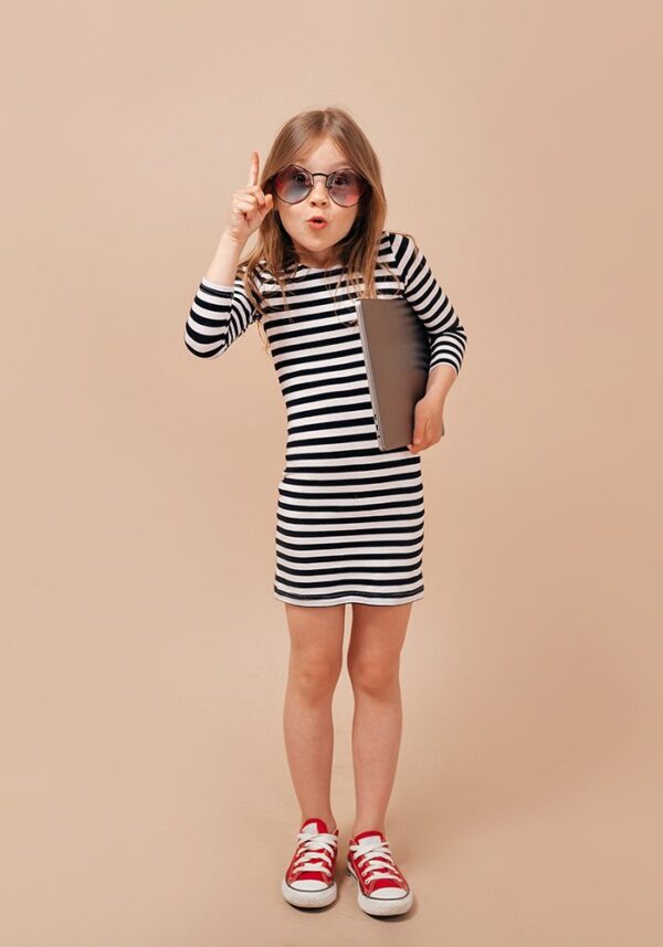 Asymmetric Dress in Black